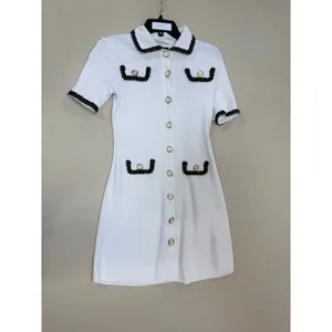 Alexia Admor Odette Button Down white Mini Dress XS thumbnail 2