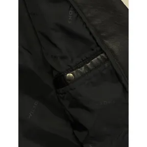 *Vintage 80's Leather Jacket Womens Size M Black Trench Whimsigoth Witchy Grunge thumbnail 9