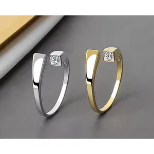 Sparkling Bypass Ring | 14k Over Sterling Silver‎ NEW thumbnail 10