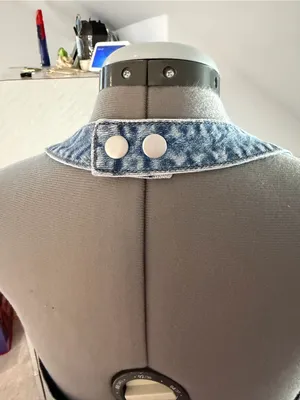 PacSun Light Blue Denim Corset Vest thumbnail 3