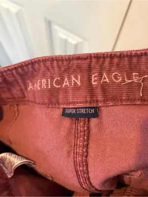 American Eagle super stretch corded rust mini skirt size 6 thumbnail 5