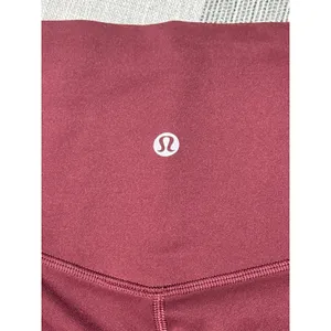 Lululemon Align High‎ Rise Crop Leggings Burgundy Size 2 thumbnail 5