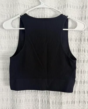 Garage Tank Top Cropped Black thumbnail 3
