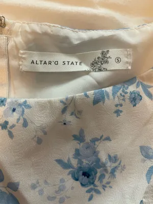 Altar'd State White Floral Dress Mini thumbnail 3