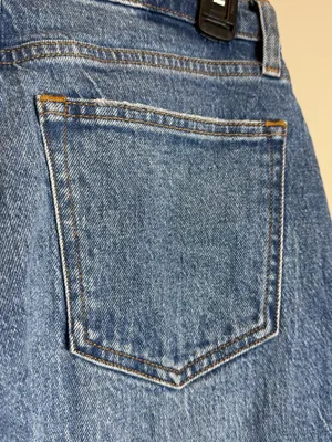 Abercrombie & Fitch Curve Love 90s Baggy Low Rise Denim Jeans Women's 25 0R Blue thumbnail 11