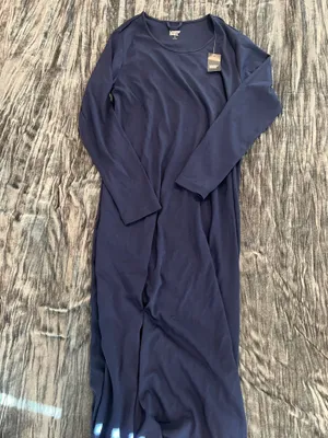 Lands' End Classic Navy Blue Nightgown Size S thumbnail 1