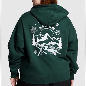 PINK IVY FLEECE CAMPUS‎ FULL-ZIP HOODIE Aspen thumbnail 3