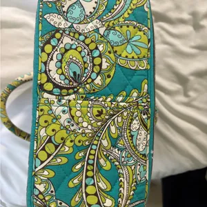Vera Bradley Lime’s Up Quilted Small Satchel Handbag Paisley thumbnail 3