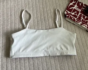 Better bodies, bandeau sport bra white large thumbnail 1