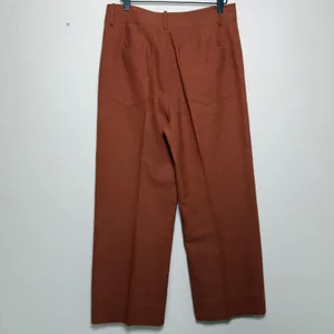 Apiece Apart Women Marida 100% Cotton Pants 8 Rust‎ Orange High Rise Wide Leg thumbnail 5