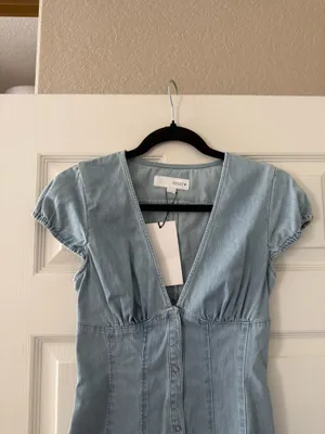 BNWT Zara TRF Blue Denim Mini Dress thumbnail 11
