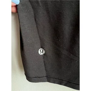 Lululemon Jersey Training Muscle Tank Top Wordmark Size 14 Black Sleeveless thumbnail 8