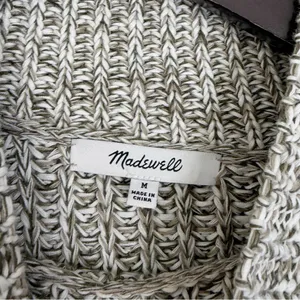 MADEWELL Marled Cotton Mock Neck Sweater Medium thumbnail 4