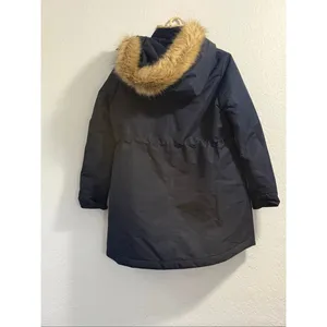 MARC NEW YORK FAUX FUR DRAWSTING WAIST HOODED WINTER JACKET Size L thumbnail 4