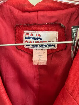 Vintage western fringe jacket suede Red Size M thumbnail 3