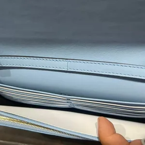 Gucci Blue Micro Guccissima GG Embossed Crossbody Wallet Purse NWT Model #466507 thumbnail 6