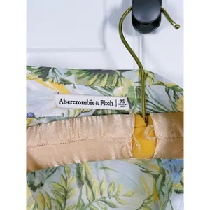 Abercrombie Womens Sheer Floral Button Up Shirt Size XS Green Resort Tropical thumbnail 5