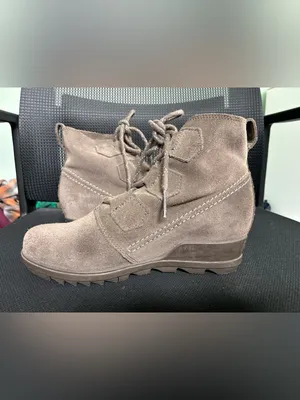 Sorel Women’s Evie Lace Boot Waterproof Leather Suede Size 7.5 Major Brown thumbnail 7