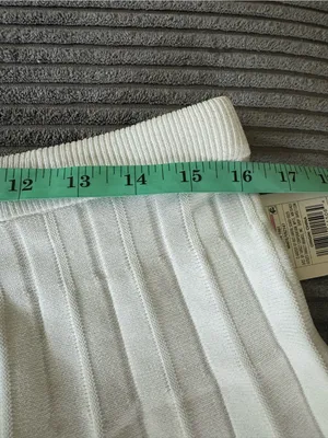 NWT Women’s XL White Pleated Skirt A New Day thumbnail 4