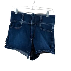 Express Dark Denim Jean Shorts thumbnail 3
