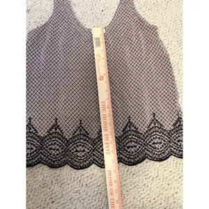 Joie 100% Silk Embroidered Scalloped Hem Boho Tank Top‎ Medium thumbnail 5