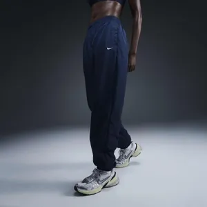 Nike Womens Sportswear Essential Mid-Rise Woven Joggers Navy FV7668-478 Small thumbnail 2