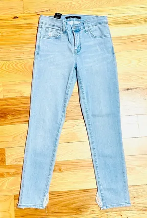 J Brand Light Blue Distressed Skinny Jeans Sz 26 thumbnail 1