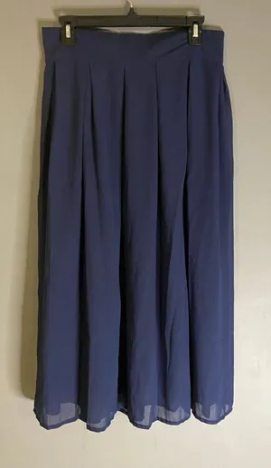 Boutique Navy Pleated Straight Skirt Size XXL NWOT thumbnail 1