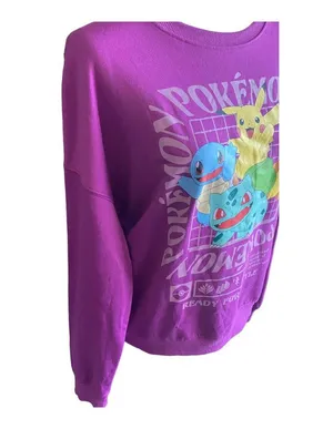 Pokémon NWT--PURPLE SWEATSHIRT-SIZE MEDIUM “ thumbnail 4