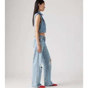 New Levi’s 31x30 Premium Low Loose Women's Jeans Probably OK Light Wash thumbnail 4