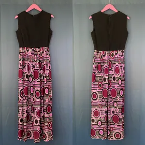 Vintage 70s Psychedelic Maxi Dress thumbnail 5