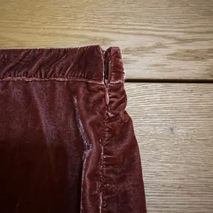 Free People Vivienne Velvet Orange skirt 8 crushed velvet rust orange thumbnail 3