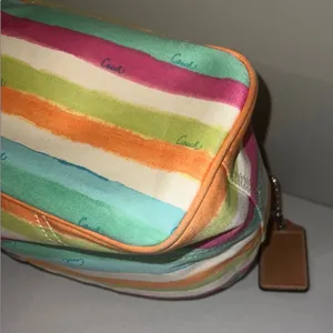 Coach Hampton vintage Colorful Striped Shoulder Bag with hand tag thumbnail 8