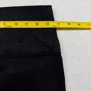 Lululemon Align High-Rise Crop 23” Leggings Women’s Size 8 Aqueous Emboss Black thumbnail 6