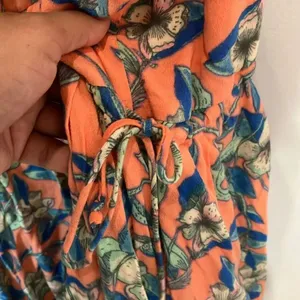 Free people Dear You Floral Mini Dress Ruffle Straps Large NEW #785 thumbnail 14