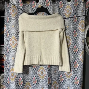 Anthropologie off the shoulder sweater thumbnail 7