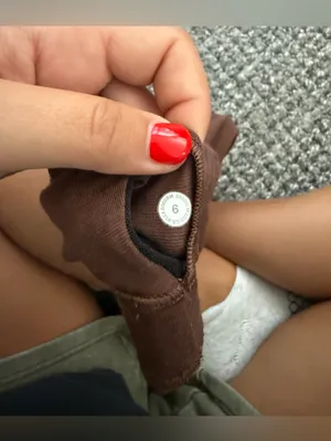 lululemon athletica Ribbed High-Neck Crop Sports Bra in Brown thumbnail 3