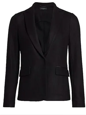 rag & bone Lexington Wool Blazer black jacket women size 0 thumbnail 2