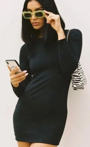Princess Polly Black Mini Dress thumbnail 1