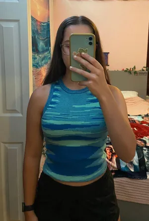 Amazon blue tank top thumbnail 1