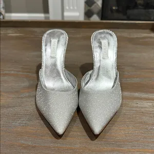 New Nine‎ West Women's Bridal Hott Pointy Toe Dress Mules Size 6.5 thumbnail 4