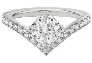 Boutique 1 carat Sterling 925 Moissanite Diamond ring 6 thumbnail 1