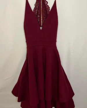 Windsor Burgundy Formal Dress thumbnail 1