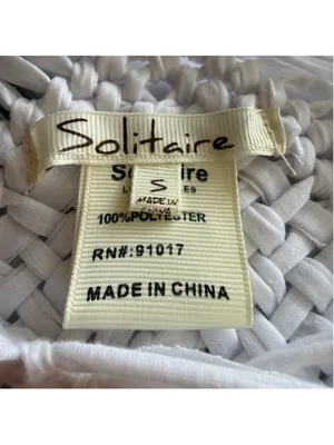 Solitaire white fringes crochet vest top macrame boho fairy festival coastal S thumbnail 8