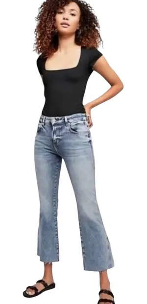 Free People We The Free Rita Kick Crop Flare Jeans 27 thumbnail 1
