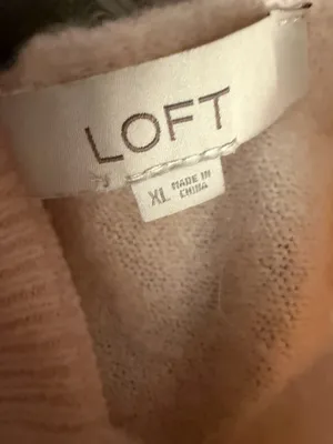 LOFT Soft Peach Crewneck Sweater thumbnail 7