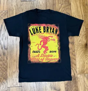 Luke Bryan 2016 Kill the Light Tour Unisex Tshirt see measurments thumbnail 1