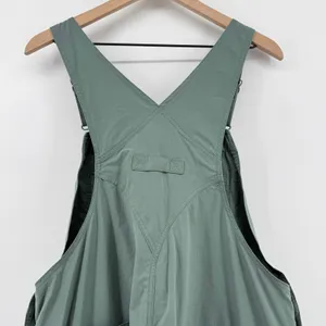 Duluth Heirloom Gardening Bib Shortalls Sage‎ Green Women L Overalls Shorts READ thumbnail 6