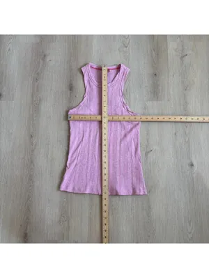 Anthropologie Pilcro NWOT Women's Pink Racer Tank Top Size S thumbnail 8