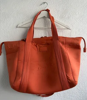 Dagne Dover Orange Neoprene Tote thumbnail 1